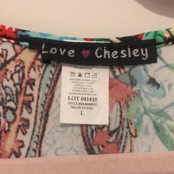 LOVE CHESLEY Floral Maxi Dress SIZE LARGE JUNIORS - Picture 2 of 6